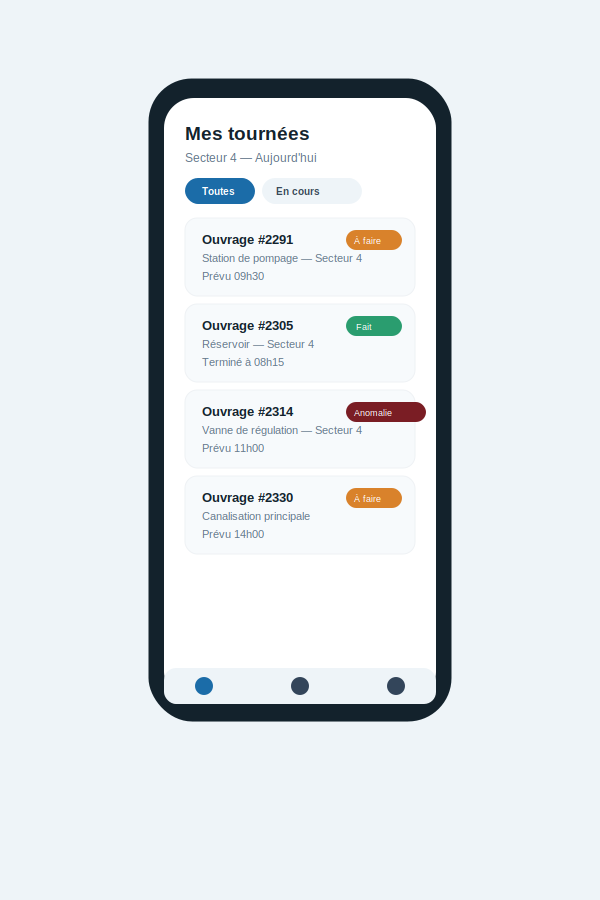 HydroPatrimoine Contrôle (Android — contrôles techniques)
