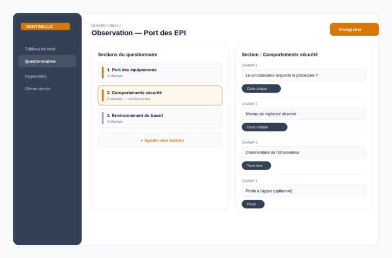 Sentinelle Pilotage (Web/Backend)