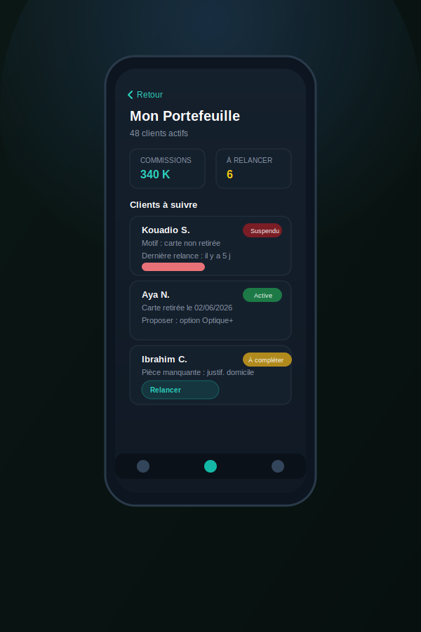 Application Mobile Terrain pour un Courtier Gestionnaire en Assurance Santé